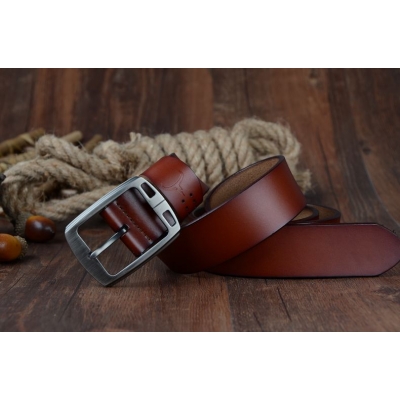 Pasek męski COWATHER skóra naturalna brąz 3 rozmiary